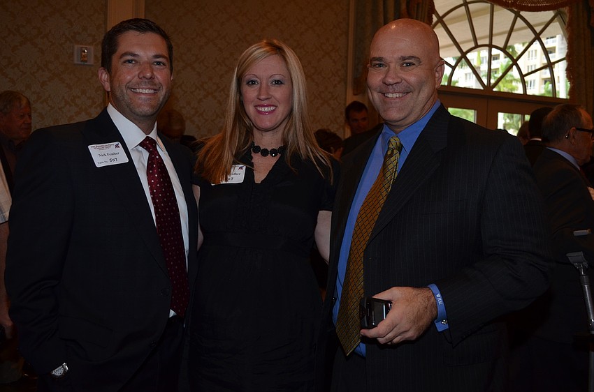 Nick and Jessica Feather with Bill Marsh