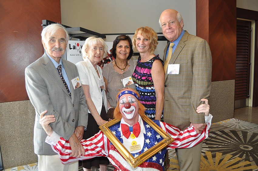 John Mitchell, Eileen Schuler, Pauline Mitchell, Joan Leonard and Douglas Schuler and Chuck Sidlow