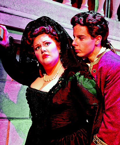 Christina Pier and Lee Poulis in Sarasota Opera's "Don Giovanni."