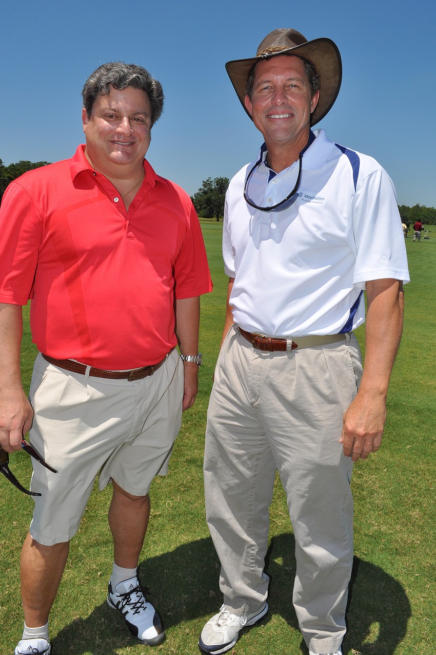 Friends David Hammond and George McGonagill were competitors on the course.