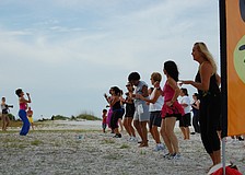 Luz Ruiz-Tagle leads a dance to a remix of Usher's "Yeah!"