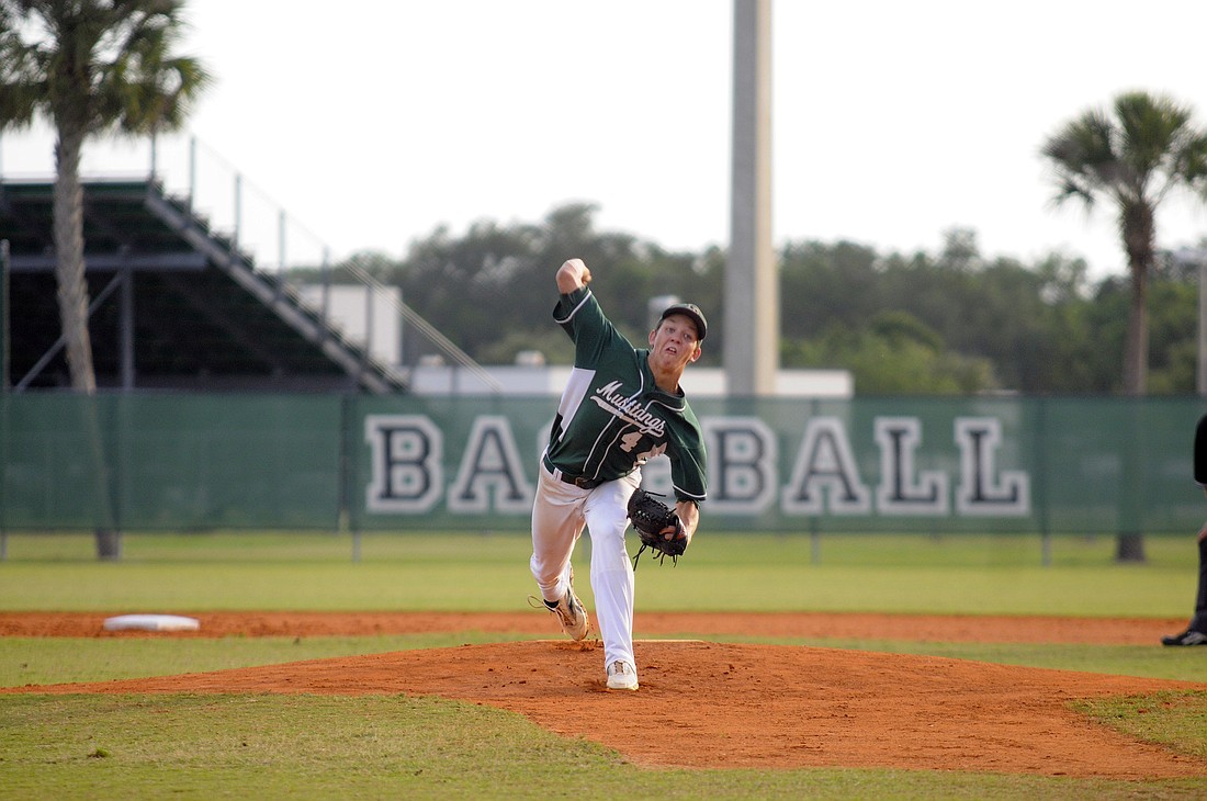 Senior Seth McGarry allowed one run on three hits while striking out five in five innings of work.