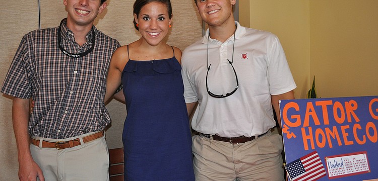 Truman Williams, Julia Dicesare and Tyler Prebor promoted upcoming university events.