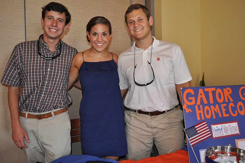 Truman Williams, Julia Dicesare and Tyler Prebor promoted upcoming university events.