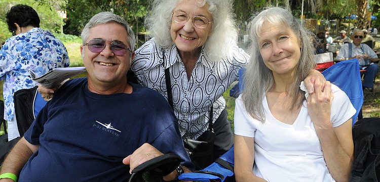 John Bosley, his mother-in-law Pat McElroy and his wife Lori Bosley attended the Braden River Bluegrass Festival together last year.