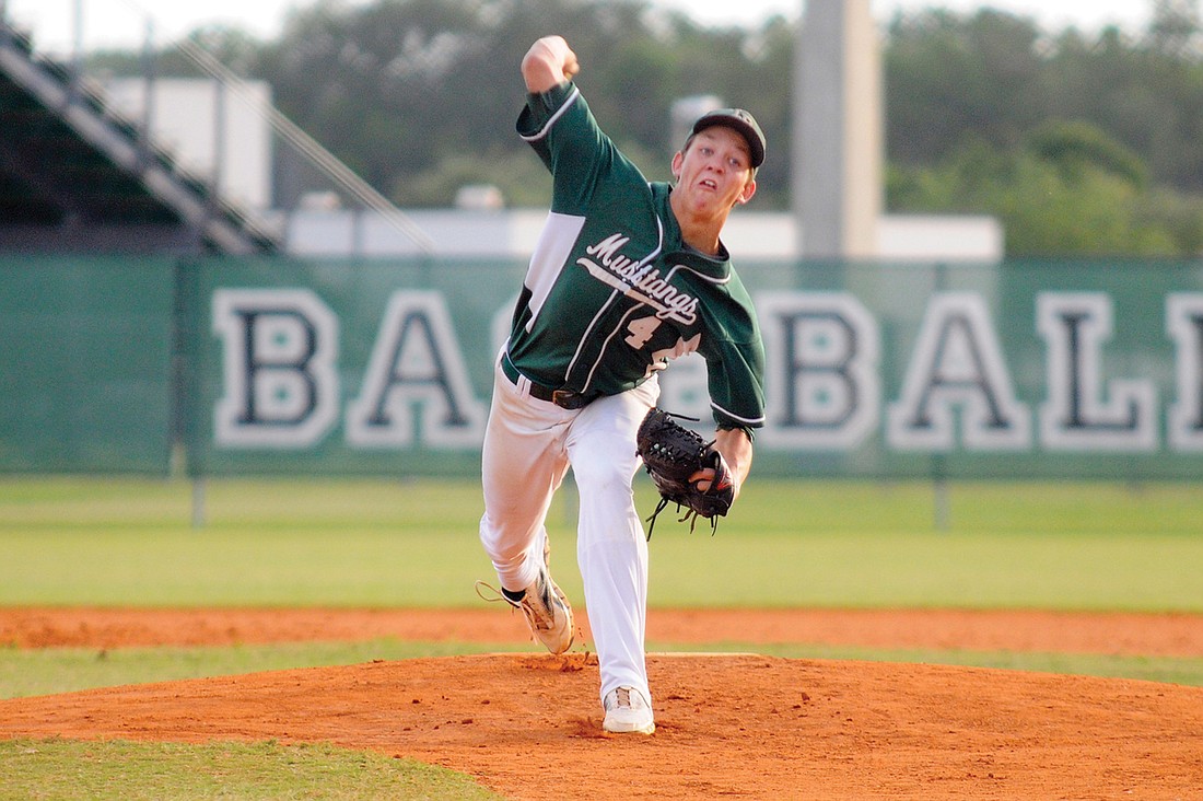 Lakewood senior pitcher Seth McGarry, who suffered an elbow injury in the offseason, made his third start of the season, leading the Mustangs to a 8-1 victory.