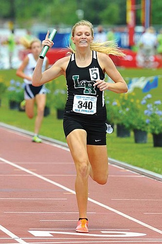 Lakewood Ranch senior Devin McDermott anchored the Lady Mustangs 4x800 relay to a first-place finish at the Class 3A state meet May 4, in Jacksonville.