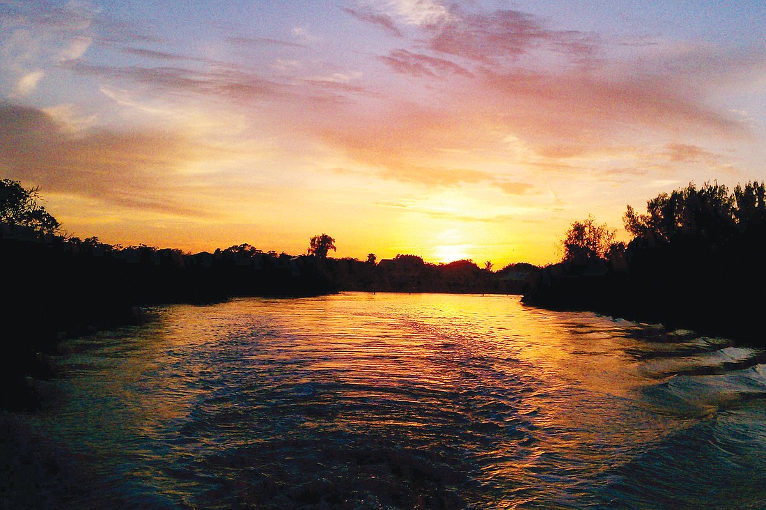 Lynn Edwards submitted this sunset photo, taken at the confluence of Phillippi Creek and the Intracoastal Waterway.