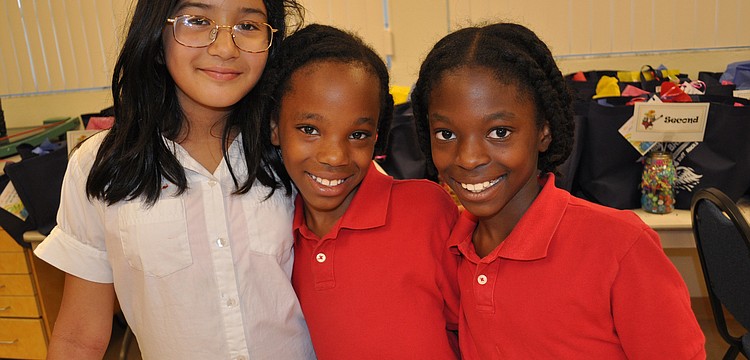 Nicole Lopez with sisters Ermine and Demi Herard