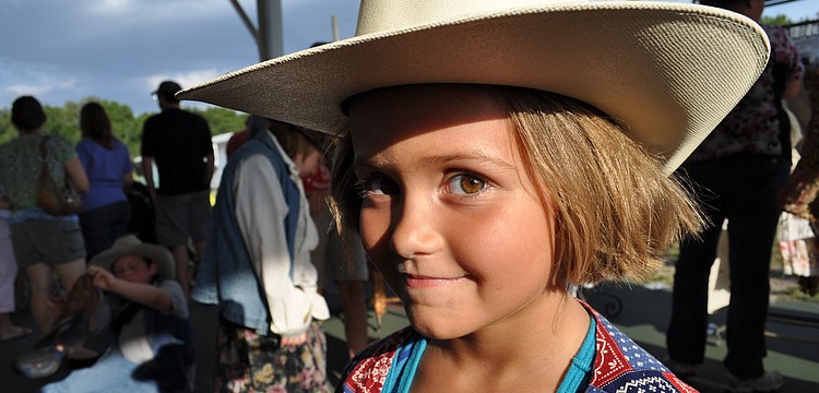 Ava Gracia, 6, enjoys dressing up in cowgirl attire.