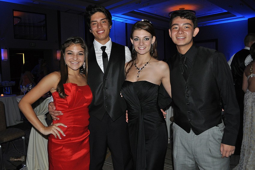 Brittany Rangel and Bryan Velasco with McKenzie MacLeod and Steven Donovan
