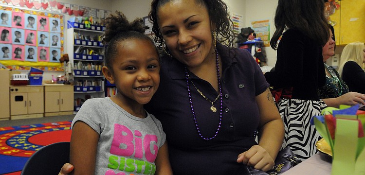 Six-year-old Emily Carius was eager to spend time with her mom Mayra Gaitan.