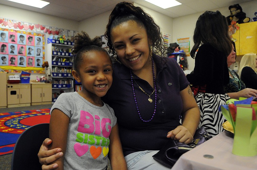 Six-year-old Emily Carius was eager to spend time with her mom Mayra Gaitan.