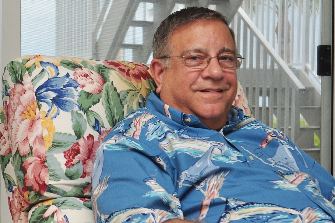 Joe Bondi relaxes at his home on Longboat Key.