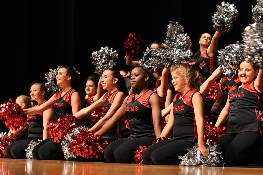The Braden River Middle School Pom/Hip Hop team danced to 