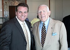 New and former Presidents of the Sarasota Republican Club Mike Moran and Chuck Volkert