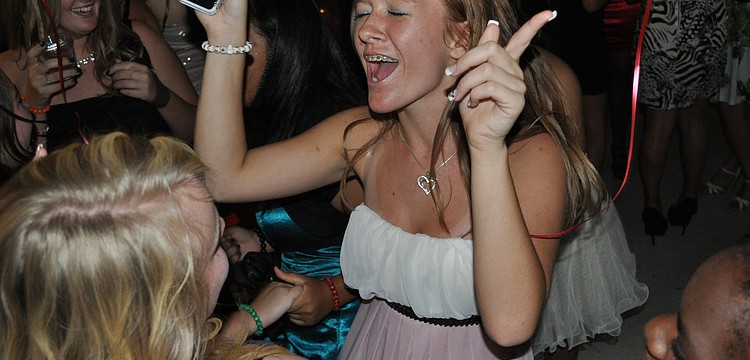Halle Acton hit the dance floor early.