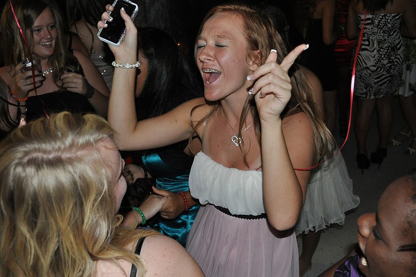 Halle Acton hit the dance floor early.