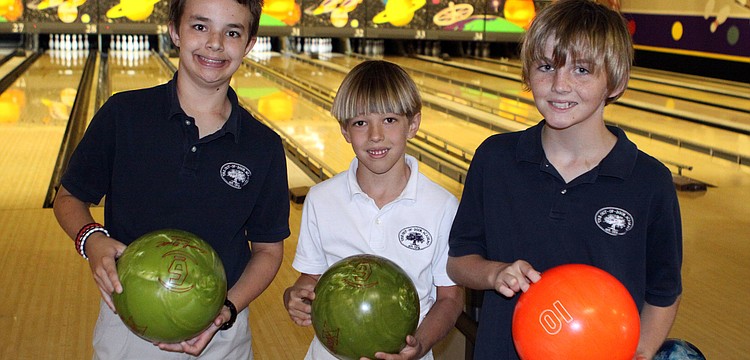 Zach Wells, 12, Cameron Lugannani, 7, and Thomas Polidoro, 12