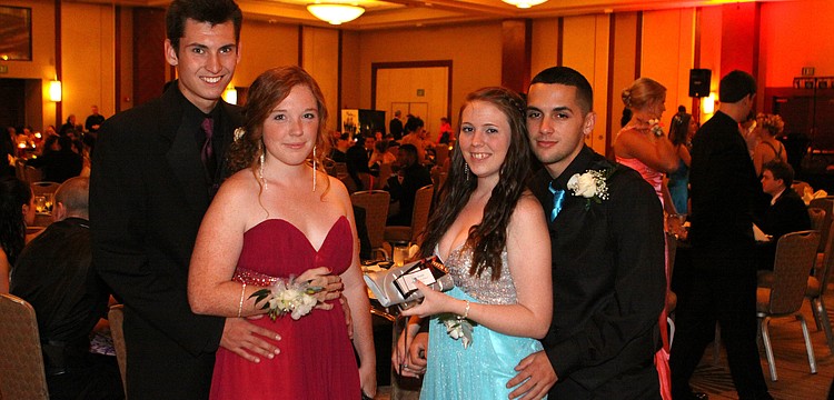 Cody Taylor and Julia Adkins with Allison Doran and Nolan Ryan