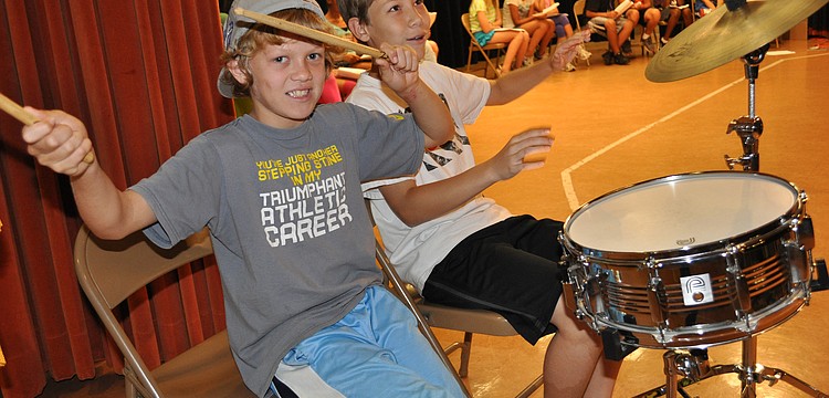 Cole McLellan and Marco Scalera added a special touch to jokes told on stage.