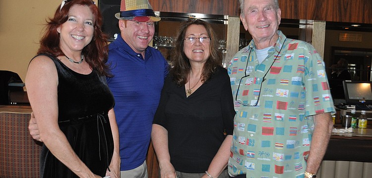 Leslie Harris-Senac with Visions Unlimited Video Productions, Robert Dinan with TRVST, Susan Tower with Company Peas Design and real estate agent Howard Rooks