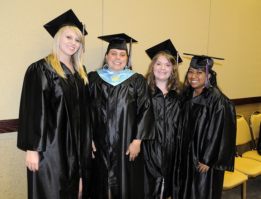 Taylor Smith, Danielle Zeris, Paige Wilson and Jessica Garcia enjoyed spending one last night together as classmates.