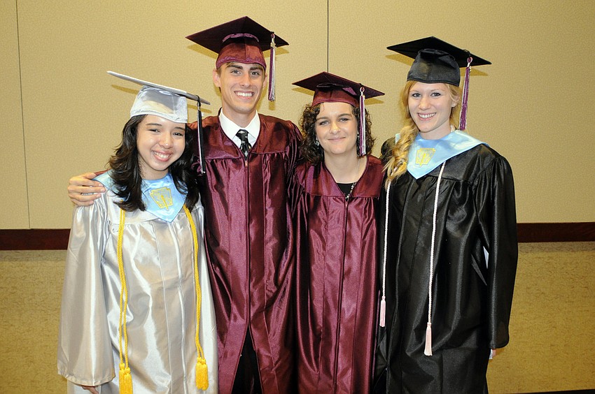Alexia Fernandez, Jason Adamchak, Nicole Feldman and Emily Melchior all spoke at this yearâ€™s commencement ceremony.