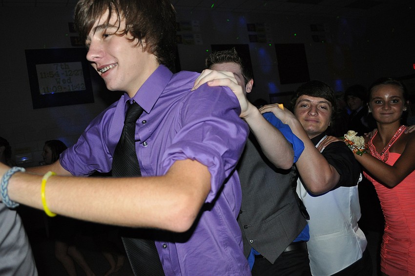 Ben Lacina joined in on the conga line.