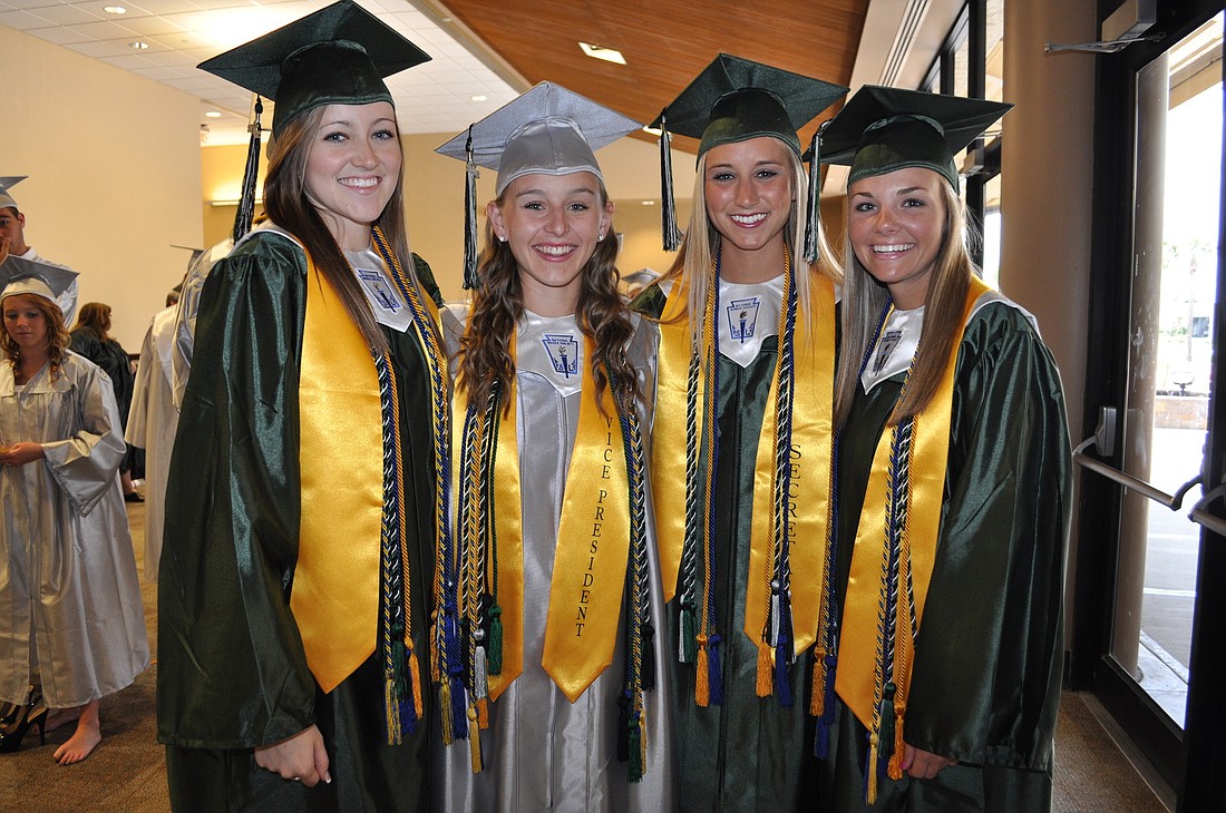 Fiona Morley, Taylor Halligan, Ashley Rademaker and Madeline Winship all were leaders of Lakewood Ranch High SchoolÃ¢â‚¬â„¢s senior class.