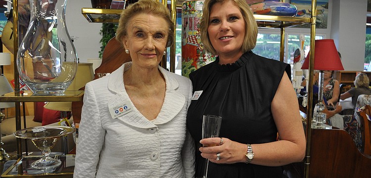 Co-founder of Womanâ€™s Exchange Elizabeth Lindsay and Executive Director Karen Koblenz