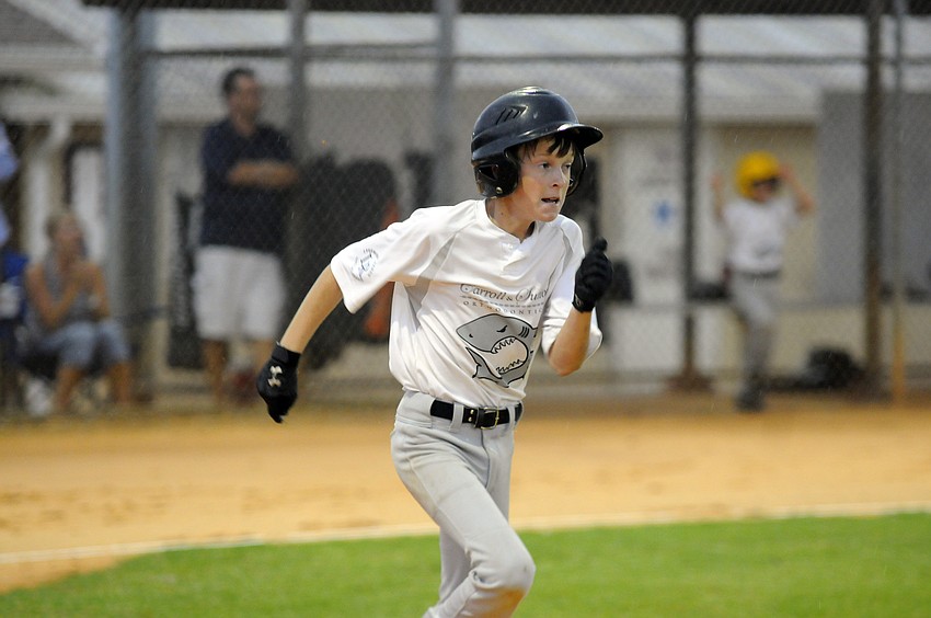 Cooper Corley, 11, hit a RBI double for Carroll and Sutton.