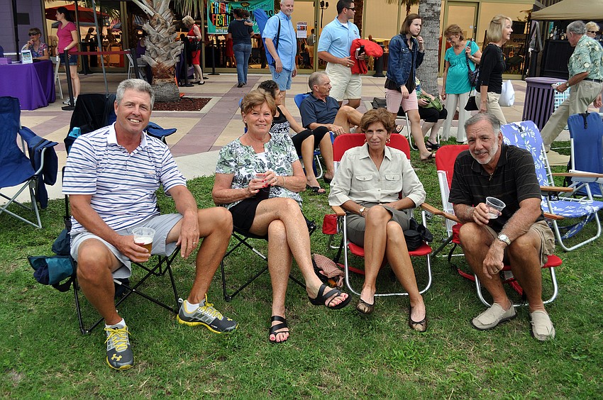 John and Jane Sampson with Therese and Ted Poulos