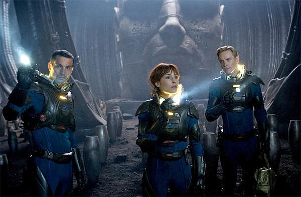 Logan Marshall-Green, Noomi Rapace and Michael Fassbender star in "Prometheus." Courtesy photo.