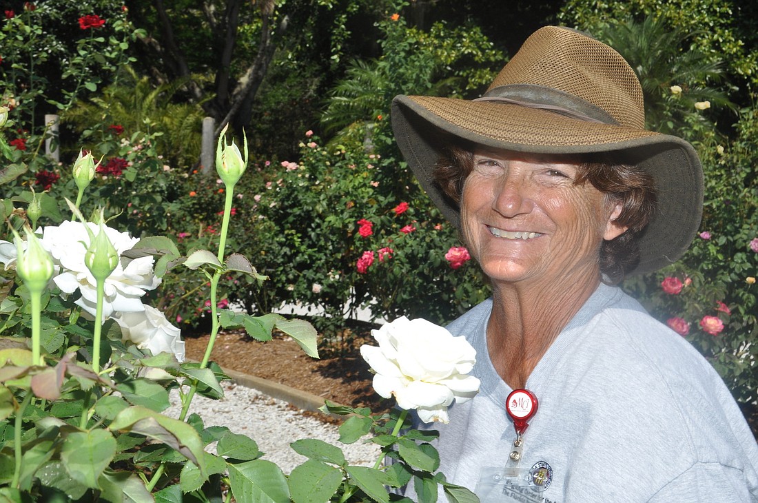 Loretta Bestpitch knows the rose nomenclature of almost every rose in the Mable RinglingÃ¢â‚¬â„¢s Rose Garden.