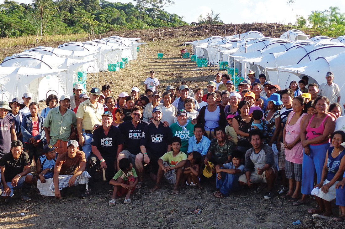 Families in Tamshiyacu, Peru, were grateful for the assistance of ShelterBox USA. Courtesy photo.
