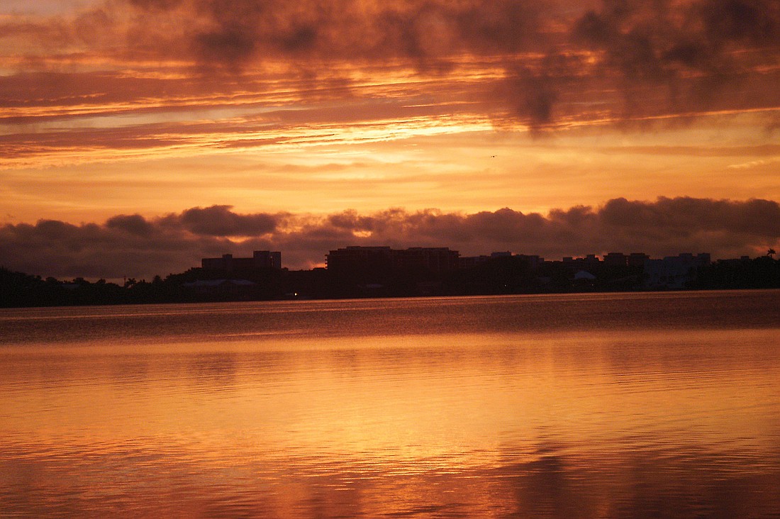 Sal Cortese submitted this sunset photo taken overlooking Sarasota Bay after a rainstorm.