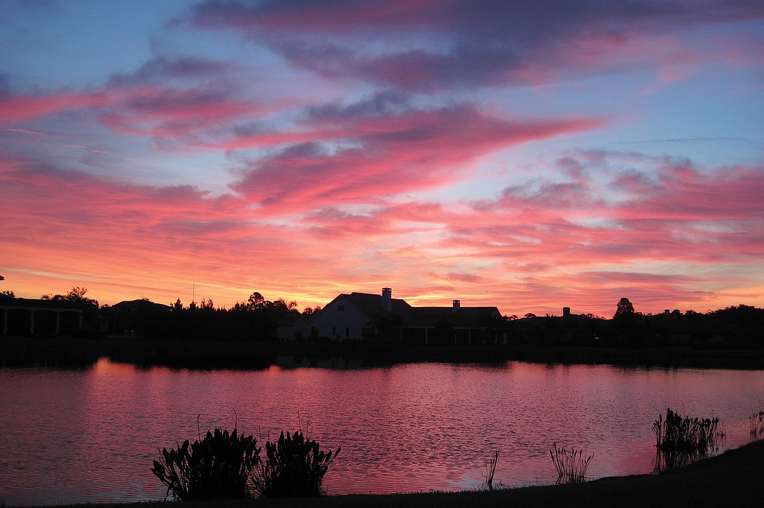 Karen Yates took this photo June 19, of the sun rising in Lakewood Ranch.