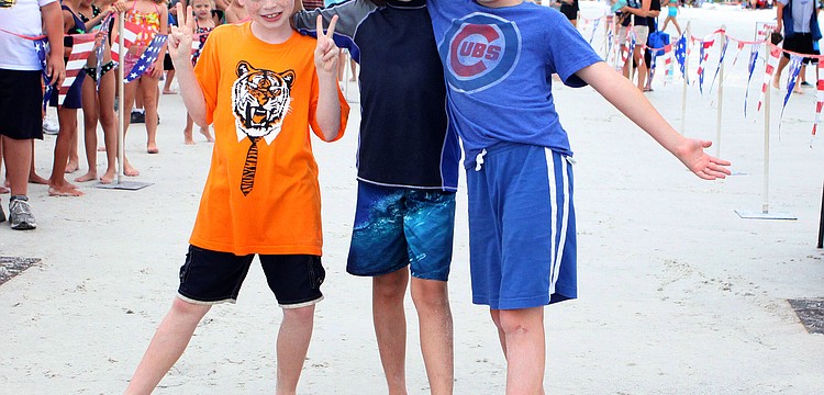 Nick Rich, 8, Aidan Oâ€™Horan, 8, and Andreas Zeitler, 8