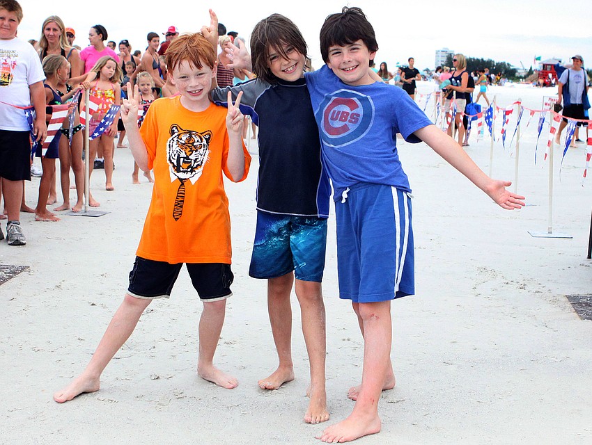Nick Rich, 8, Aidan Oâ€™Horan, 8, and Andreas Zeitler, 8