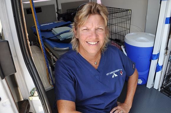 Cheryl Brady is the founder of Vet Care Express Animal Ambulance. File photo.