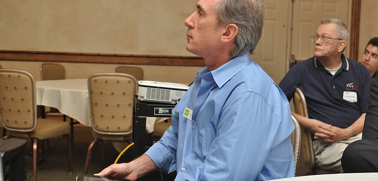 Steve Boris of Boost Studio presents the new website that will be active starting July 1