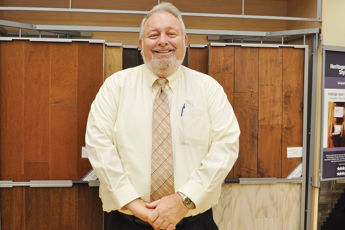 Jack Dean, general manager of G. Fried Flooring, has it all (and the floor) covered.