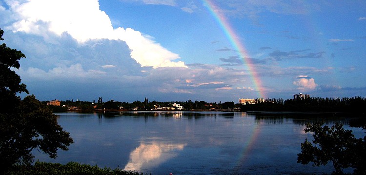 Congratulations to Mena Lisa Kates, our June monthly winner!. Kates submitted this photo, taken over Pansy Bayou in Lido Shores.