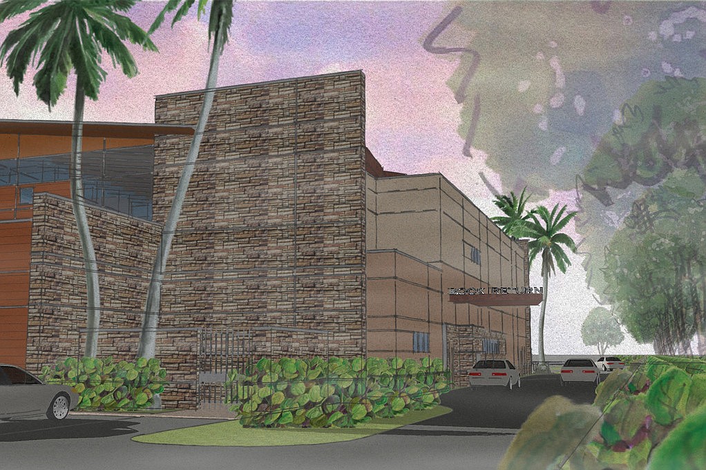 Renderings for the new Gulf Gate Library were revealed to the public May 24 at an open house at St. Andrew United Church of Christ. Courtesy rendering.