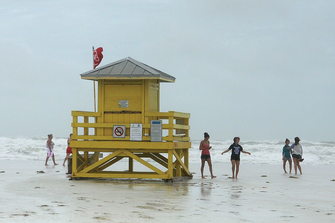 Tropical Storm Debby left little of AmericaÃ¢â‚¬â„¢s No. 1 Beach exposed Monday, June 24 as the surf stretched more than 100 feet north of Siesta Key Beach lifeguard stands. Photos by Rachel S. O'Hara.