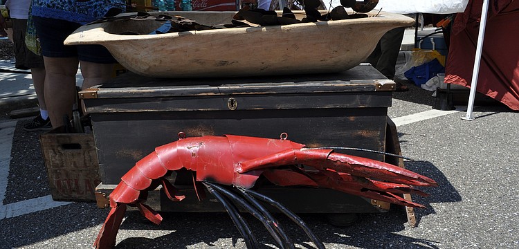 Sarasota Architectural Salvageâ€™s display fit the theme.
