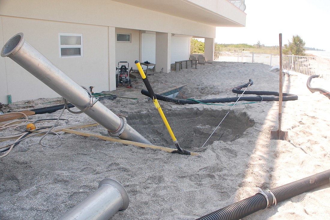 Sarasota County Coastal Resources Manager Laird Wreford said erosion losses ranged from anywhere between 20 and 60 feet along the Gulf Coast, but the award-winning sands of Siesta Key Public Beach remained.