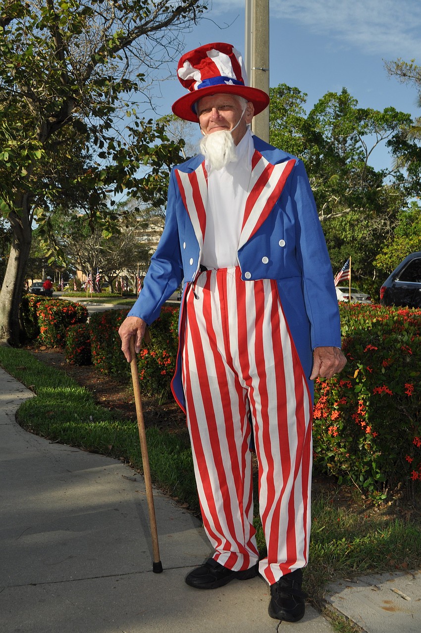 Jim Seaton plays the role of Uncle Sam