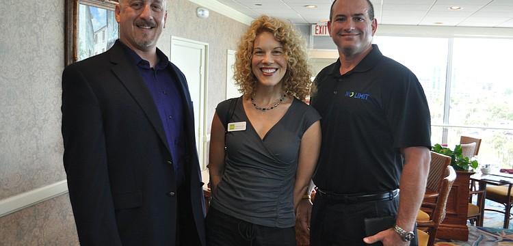 Speaker Lee Silverstein, Christine Koch of Boost Studio and Pete Amedure with No Limit Marketing and Advertising